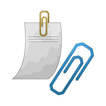 Paperclip illustration Stock-Illustration