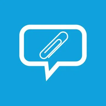 Paperclip message icon Ilustración de archivo