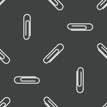 Paperclip pattern Stock Illustration