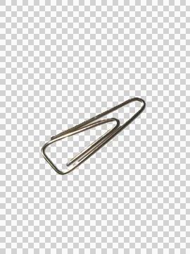 Paperclip transparent background Stock Photos