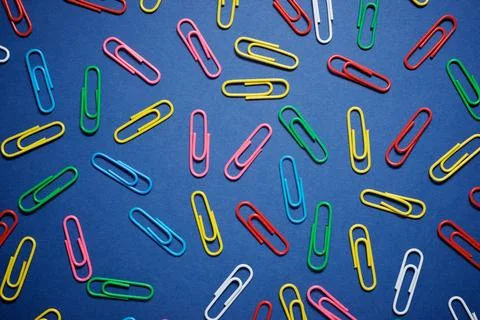 Paperclips close up Foto stock