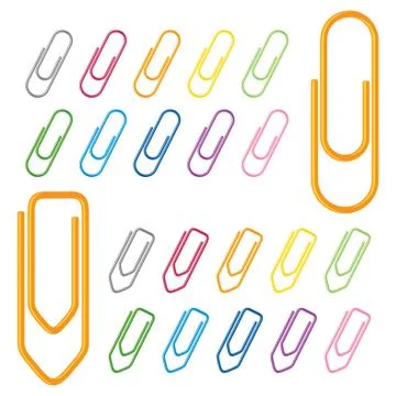 Paperclips Stock Illustration