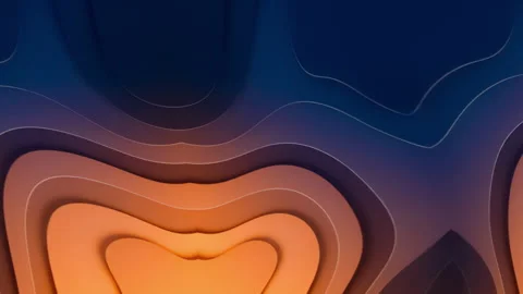 Papercut abstract animation Video stock 303538132