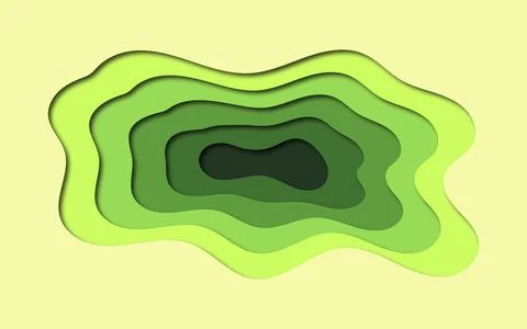 Papercut art vector illustration design background Ilustração Stock