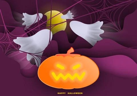 Papercut halloween background vector 018 Stock Illustration