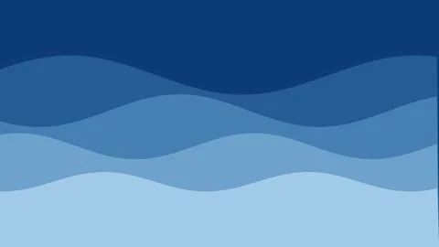 Papercut ocean waves layers seamless looping background 4K 库存影片 337063008