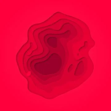 Papercut purple multi layer gradient background Stock Illustration