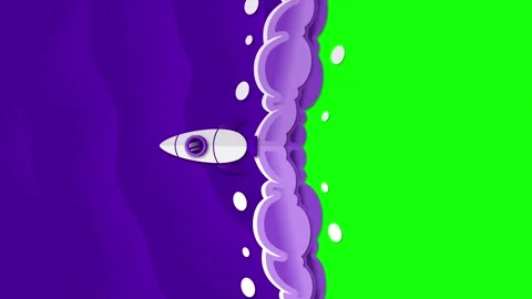 Papercut Rocket Start Up Background for Business Opening Stock Footage 302255122