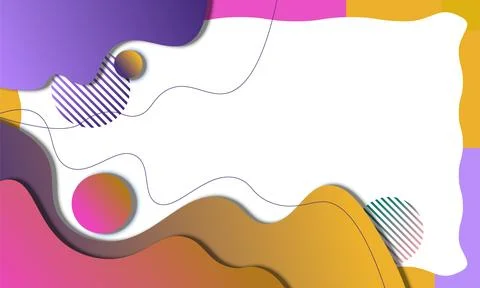 Papercut style background. Wavy background. Stock Illustration