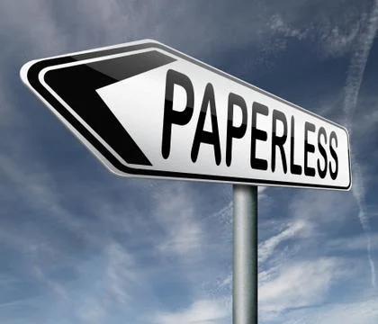 Paperless Stock Illustration