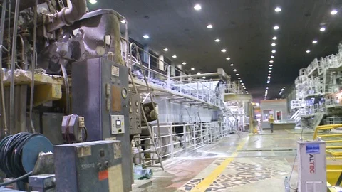 Papermaking machine Stockbeeldmateriaal 105292188