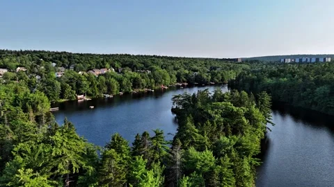 Papermill Lake Stock Footage 342819804