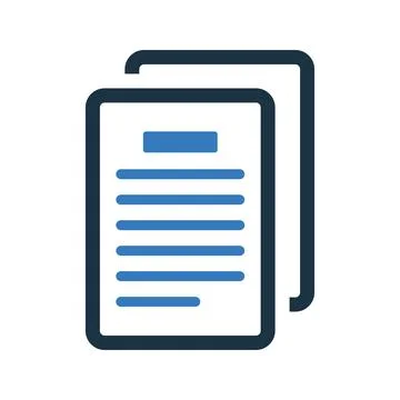 Papers, content, sheets icon. Simple editable vector illustration. Stock Illustration