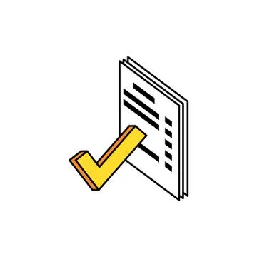 Papers documents data icon Stock Illustration