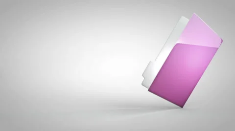 Papers fly into a folder Stock-Footage 41883708