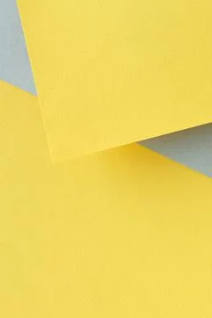 Papers geometry template mock up Color of the year 2021 illuminating and ultimat Stock Photos