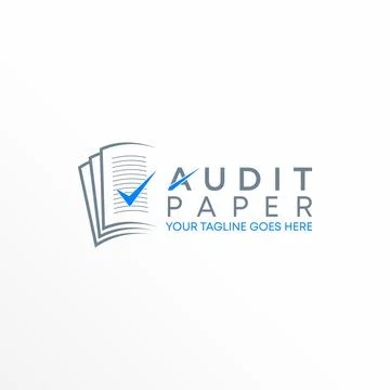 Papers logo free vector stock. Checklist abstract design concept. Stock Illustration