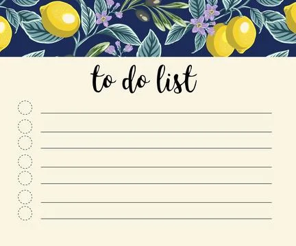 Papers for notes, to-do lists, sticker templates decorated with a branch of.. Stock Illustration