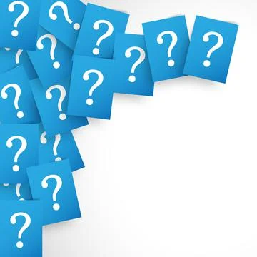 Papers Question Mark Background Stock Illustration