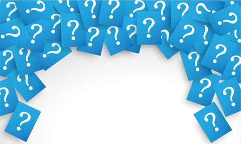 Papers Question Mark Background Stock Illustration