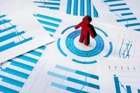 Papers with strategy of customer centric approach. Stock Photos