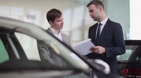 Paperwork before buying a car Video stock 57497109