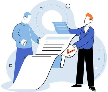 Paperwork. The chaos paperwork chinder efficient work processes Stock Illustration