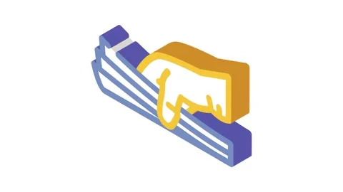 Paperwork document isometric icon animation Stock Footage 327294121