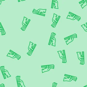 Paperwork document line vector seamless pattern イラスト素材