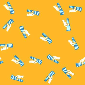 Paperwork document vector seamless pattern Stock Illustration