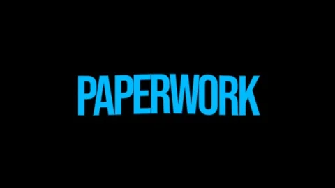PAPERWORK Stock Footage 336034876
