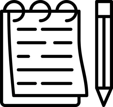 Paperwork Line Icon Design Stock Illustration