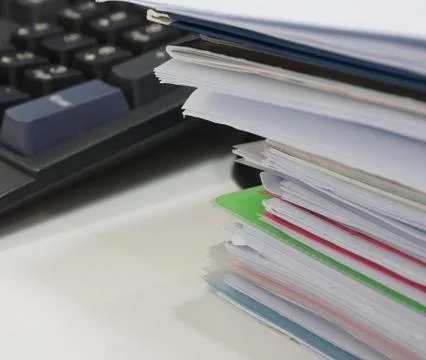Paperwork at office Stock Photos
