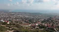Paphos city with Mediterranean Sea, Cyprus. Top view HD Footage