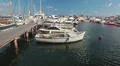 Paphos landing stage for yachts and sailing ships, Cyprus HD Footage
