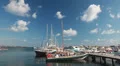 Paphos Marina is a place for yachts and pleasure boatsm, Cyprus HD Footage