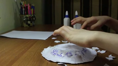 Papier mache Vídeo Stock 46624428