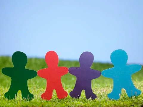 Paprer chain Stock Photos