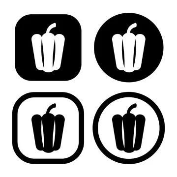 Paprika of cake icon vector illustration symbol Isolated template. Illustrazione stock