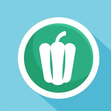 Paprika of cake icon vector illustration symbol Isolated template. Stock Illustration