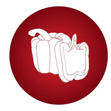 Paprika icon Stock Illustration