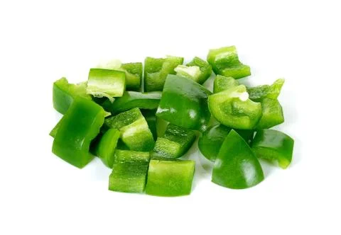 Paprika isolated on the white background Stock Photos