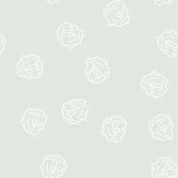 Paprika pepper line seamless pattern Stock Illustration