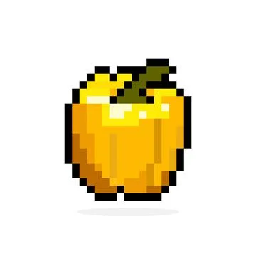 Paprika pixel image. Vector illustration of cross stitch. Illustrazione stock
