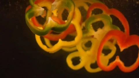 Paprika splash in water Video stock 85273791