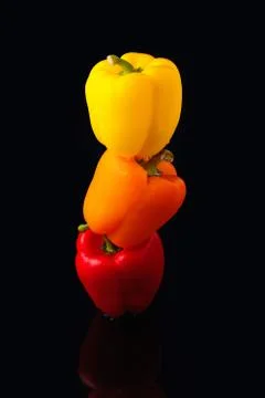 Paprika tower Stock Photos