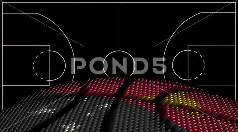 Papua New Guinea Basketball court background, Basketball Bal: Graphic