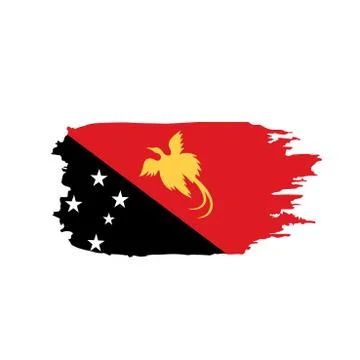 Papua New Guinea flag, vector Stock Illustration