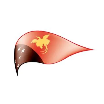 Papua New Guinea flag, vector Stock Illustration