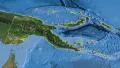 Papua New Guinea, glide over the map, outlined 4k or 4k+ Resolution